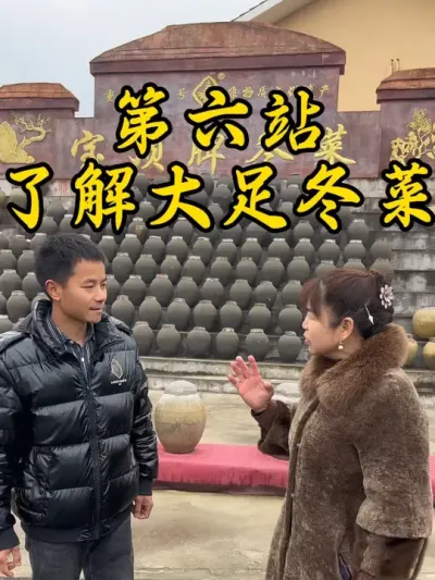 第六站来到大足冬菜基地，了解大足冬菜的制作工艺，大足冬菜也是我们大足的一张名片！#大足冬菜 #返乡创业新农人