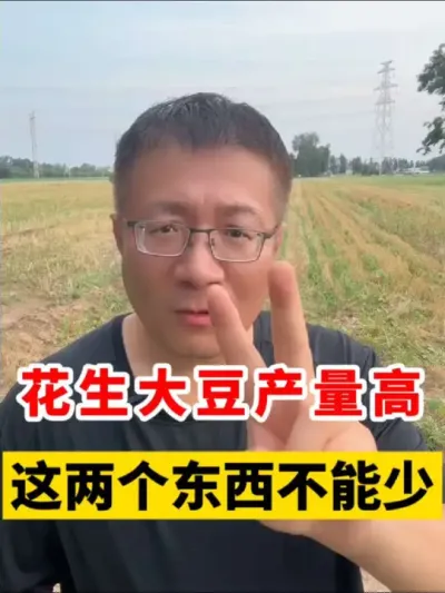 要想花生大豆产量高，这两个东西不能少！ #花生种植  #花生种植管理技术 #花生种植户 #花生高产 #大豆种植