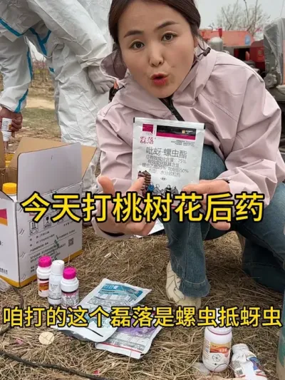桃树花后药 #传播农业小知识 #分享农业知识帮农民增产增收 #果树管理技术 #农业植保知识分享 #病虫害防治