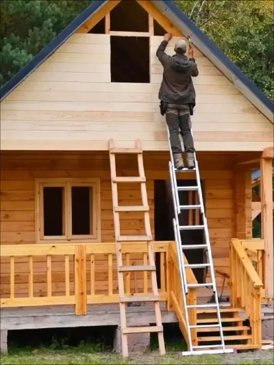 沉浸式木屋建造过程#木屋 #木屋建造 #施工 #沉浸式