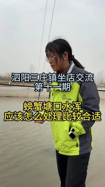 螃蟹塘口水浑应该怎么处理比较合适！！！ #渔多多养殖模式 #水产养殖 #河蟹养殖 #三农 #大闸蟹养殖