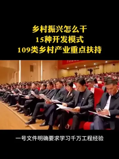 乡村振兴15种开发模式109类乡村产业重点支持#乡村振兴#乡村扶持#休闲农业#家庭农场