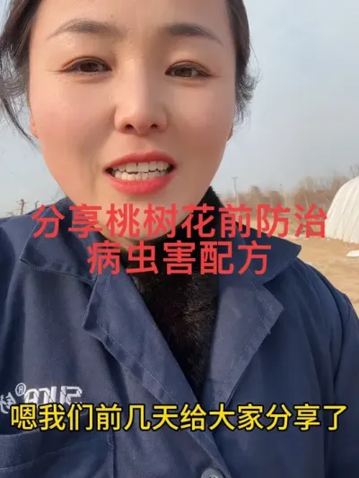桃树花前配方 #分享农业知识帮农民增产增收 #自家果园 #分享正能量传递正能量