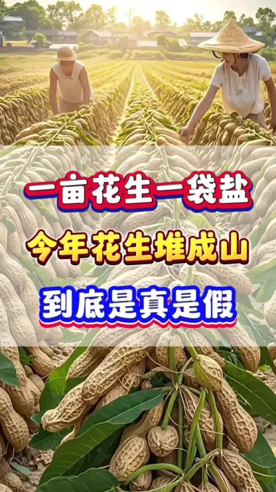 一亩花生一袋盐，今年花生堆成山？到底是真是假？#花生种植  #花生高产  #花生种植管理技术  #花生施肥