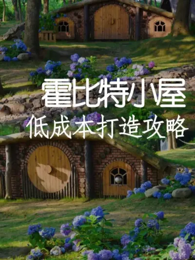 13造价打造网红霍比特小屋！ #小院改造 #小院时光 #氛围感 #网红打卡地 #天雅设计