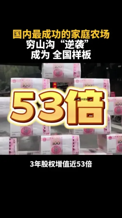 国内最成功的家庭农场，穷山沟&ldquo;逆袭&rdquo;成为全国样板 #农场 #乡村振兴 #乡村产业 #返乡 #补贴