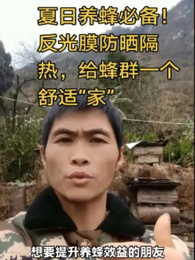 #谌蜜 #养蜂#养蜂工具 #蜂箱反光膜 ，&nbsp;夏日养蜂必备！反光膜防晒隔热，给蜂群一个舒适&ldquo;家&rdquo;养蜂再也不怕天气过热蜂巢坠脾和飞逃了。@抖音小助手 @DOU+小助手