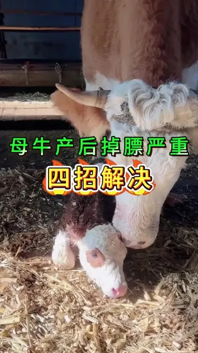 母牛产后掉膘严重四招解决#养牛人#三农#养牛#养殖