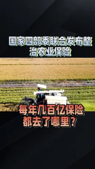 农业保险到底为啥