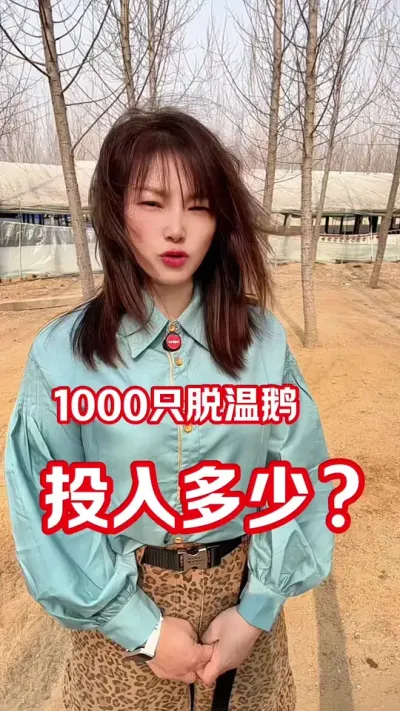 脱温鹅如果1000只&hellip;&hellip;#农村创业养殖 #养鹅人 #三农 #养鹅