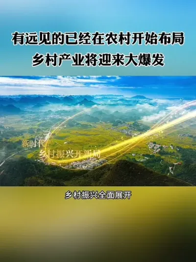 有远见的人，已经开始在农村布局了！乡村产业即将迎来大爆发！#三农 #乡村振兴 #补贴 #休闲农业