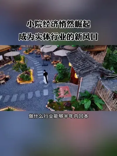 小院经济悄然兴起，已成为实体行业的新风口！#小院改造 #网红小院 #小院经济 #小院 #乡村振兴