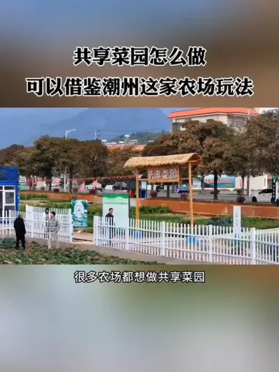 共享菜园怎么做？潮州这家农场的玩法堪称标杆，非常值得借鉴！#共享菜园 #新农人 #亲子农场 #乡村振兴 #农庄