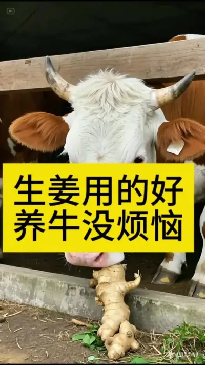 生姜在养牛中的妙用#养牛人 #农村养牛 #西门塔尔 #科学养牛 #服务三农支持三农