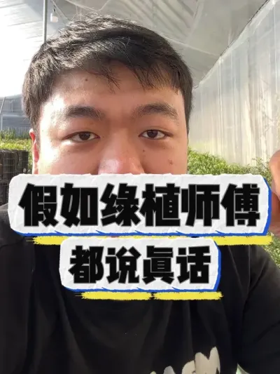 假如绿植师傅都说真话，会有什么奇怪的事情呢？ #养花 #养花小知识 #花卉绿植 #花卉 #盆栽