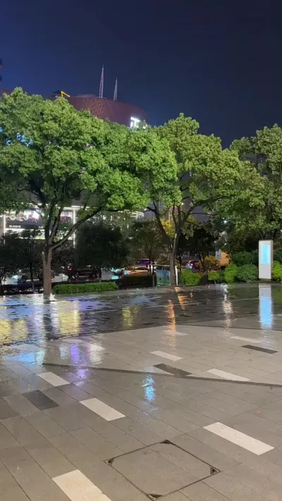 天气预报这次有点靠谱#下雨的夜晚