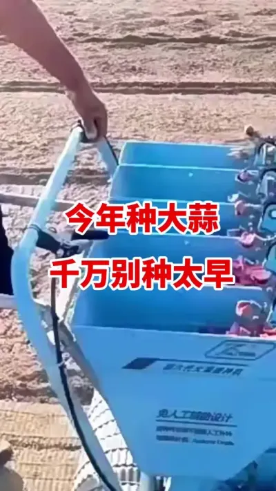 今年种大蒜去我别种太早#大蒜种植 #大蒜种植技术 #大蒜拌种 #大蒜高产 #大蒜高产