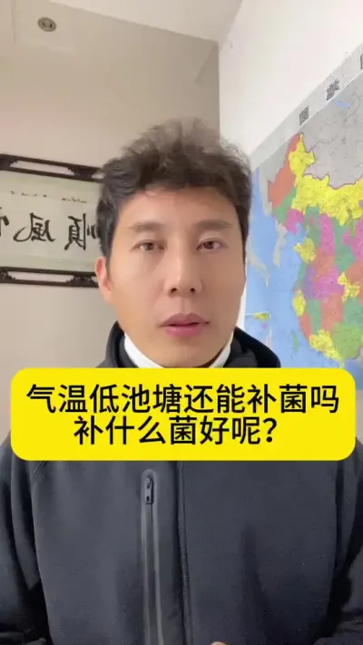 气温低池塘还能补菌吗？补什么菌好呢？#南美白对虾 #高位池养殖 #小棚养虾 #冬棚养虾 #创作灵感