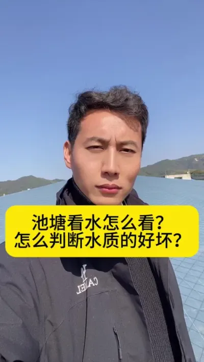 池塘看水怎么看？怎么判断水质的好坏？#南美白对虾 #高位池养殖 #冬棚养虾 #工厂化养虾 #创作灵感