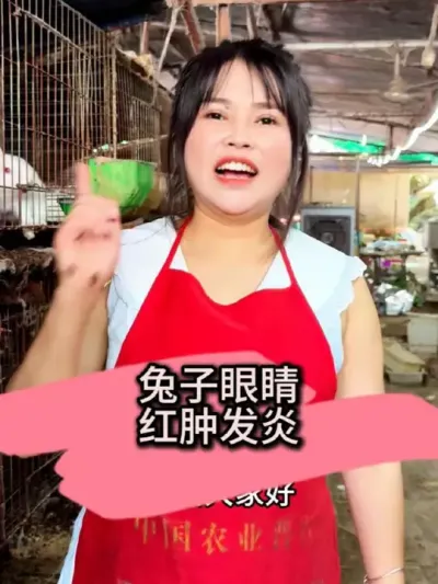#养兔人 #养兔三分靠管理七分靠技术 #三农养殖 #兔子眼睛发炎