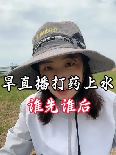 旱直播封闭，上水和打药，哪个先哪个后#老百姓关心的话题 #分享农业知识帮农民增产增收