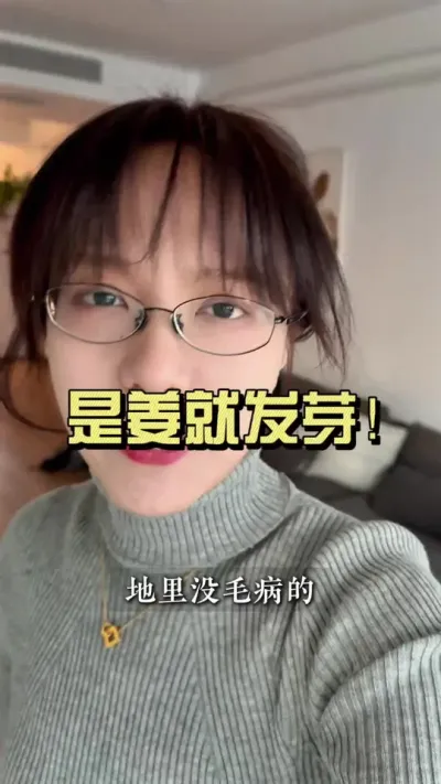 是姜就发芽，但是发芽就能种吗？#乡村生活家 #新农人计划2024 #大姜种植 #来抖音学农技