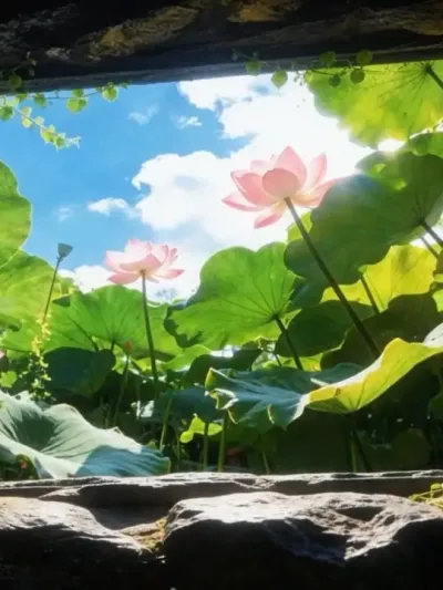 &ldquo;荷你相遇 荷其幸运&rdquo; #荷花 #我拍到的治愈画面 #闪闪发光