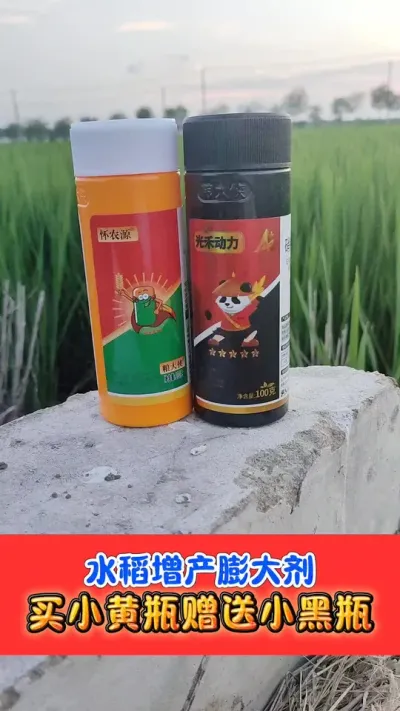 水稻增产膨大剂 买小黄瓶赠小黑瓶#水稻种植 #水稻 #水稻膨大剂 #农资肥料