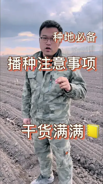 播种注意事项 春耕播种注意事项1，播种时间。2，播种深度。3，播种密度。4，种肥隔离。#春耕进行时 #播种 #科学种田