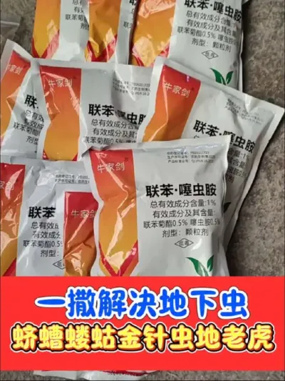 缓释型联苯噻虫胺颗粒，地下虫克星 专杀地下虫，撒施颗粒，不用背喷雾器了#地下虫 #联苯噻虫胺 #杀虫剂 #地下虫