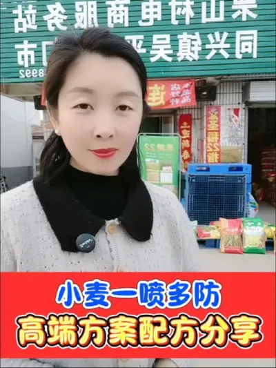 小麦返青起身期，齐穗扬花期是小麦防治的关键时期，选对配方，持效期长，防病增产#农资肥料 #三农种植 #小麦 #小麦种植 #小麦病虫害防治