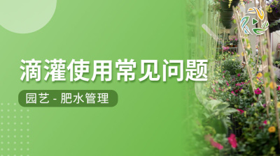 滴灌使用常见问题