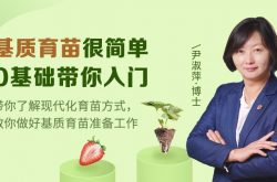 尹淑萍博士指导如何建设专业化草莓苗圃及繁育优质脱毒苗