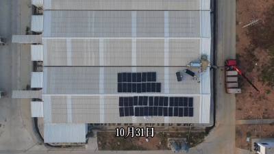 上高田心猪场光伏顺利完工！一年可创收250万元绿色盈利