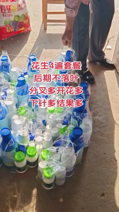 花生4遍管理方案使用时间
第-遍
麦茬花生4片复叶期
春花生6片复叶期。
第二遍
开花期或者是株高25cm的时候
第三遍
株高35~40cm，第-批下针的果出现鸡头状才能打
第四遍
在收获前25天左右