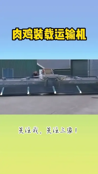肉鸡装载运输机 #肉鸡养殖 #农业养殖 #养鸡