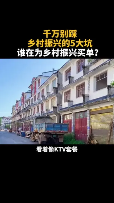 千万别踩乡村振兴的5大坑 谁在为乡村振兴买单？#乡村振兴 #三农 #乡村产业 #农村 #乡村