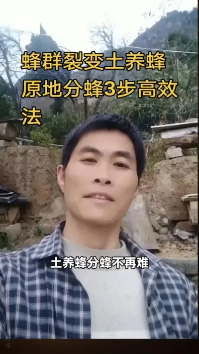 #内容启发搜索 #谌蜜#养蜂技术 #养蜂技术分享 ，蜂群裂变，土养蜂原地分蜂3步高效法@DOU+小助手 @抖音小助手