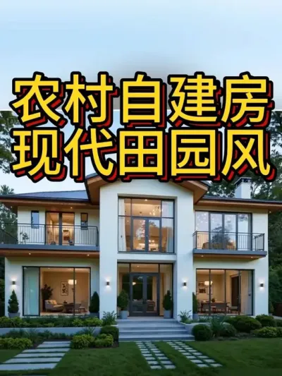 农村自建房，现代田园风! #农村自建房 #宅基地建房 #别墅设计 #图纸设计 #别墅