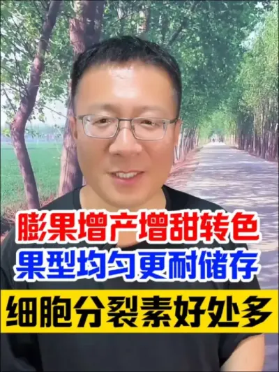 瓜果膨果增甜、促进转色、增产提质，你一定要试一试细胞分裂素！ 不但瓜果蔬菜经济作物能用，小麦玉米水稻大豆大田作物也能用，膨大籽粒增产明显！#果树管理 #果树种植 #果树种植管理 #膨果增甜 #分享农业