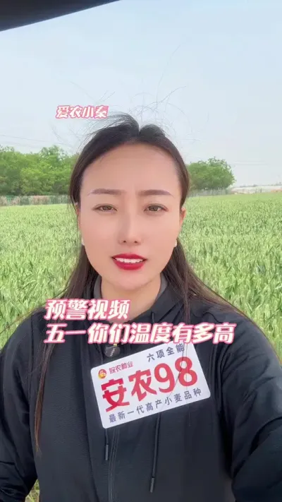 五一高温预警，小麦注意防护！ 所有的管理防都大于治，祝大家丰产丰收！#抖音助农 #三农 #分享农业知识帮农民增产增收 #支持三农扶持三农发展 #安农98