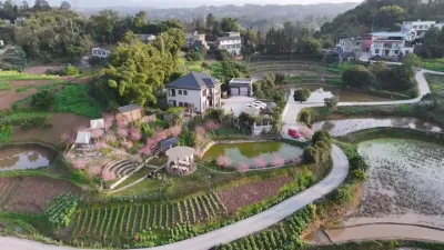 朋友说在我我们小院可以感受不一样的宁静，有一种不一样的松弛感😂#团建聚会 #我的乡村生活