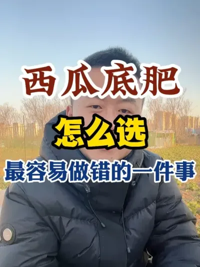 西瓜底肥怎么选最容易做错的一件事 #西瓜种植 #西瓜种植技术 #种植小技巧 #传播农业小知识